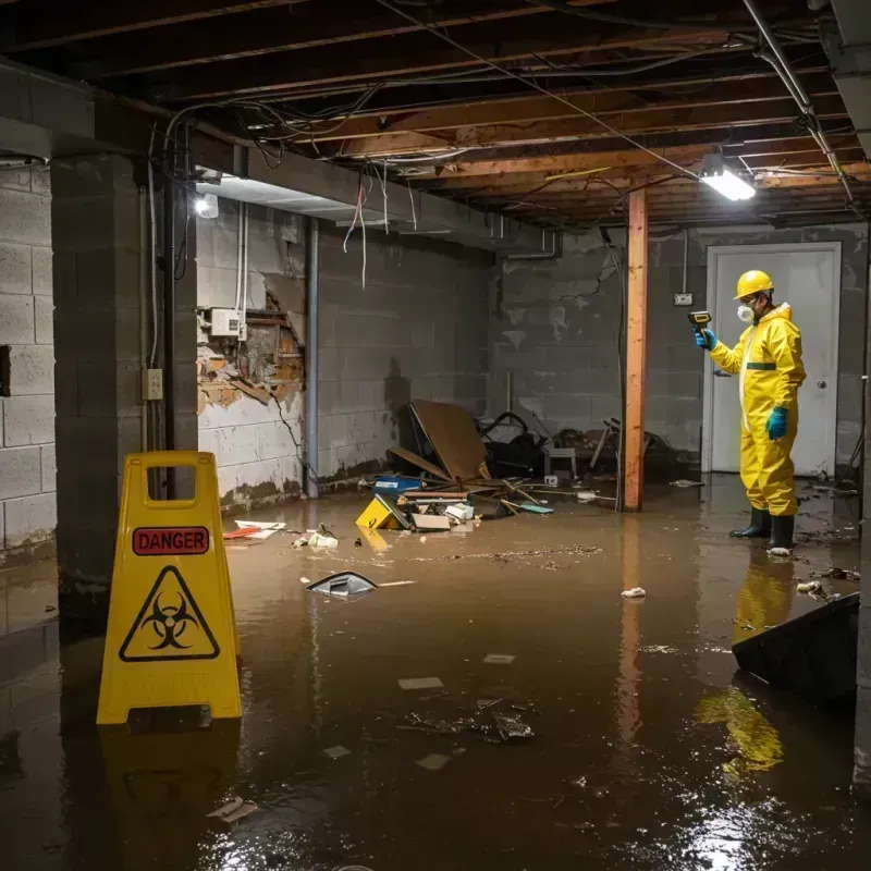 Flooded Basement Electrical Hazard in Temperance, MI Property